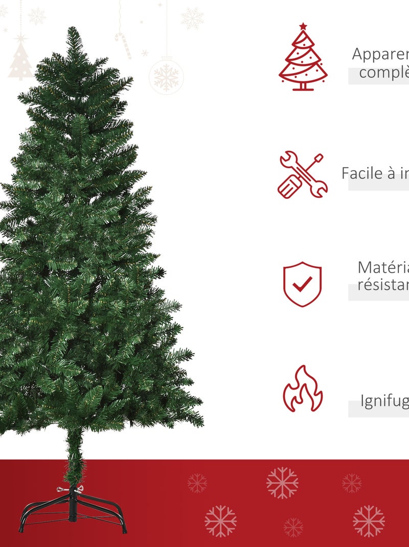 Sapin de Noël artificiel imitation Nordmann vert Vert - Kiabi