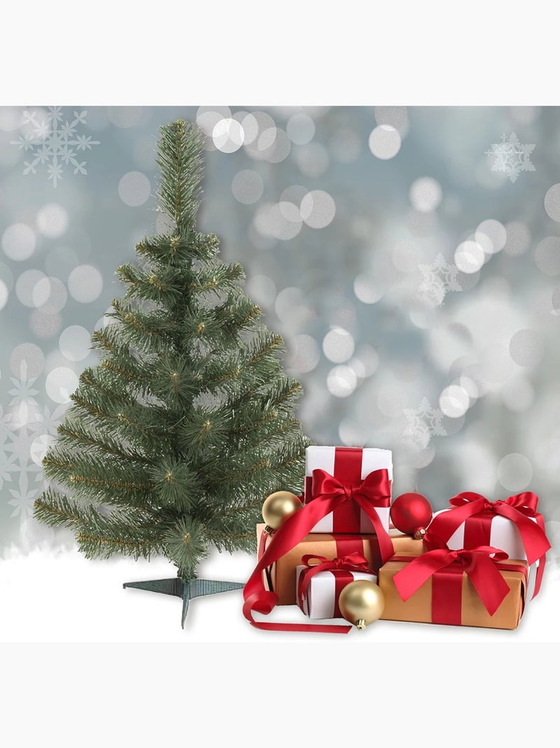 Sapin de noël avec pied en plastique Vert - Kiabi