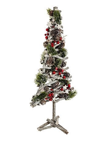 Sapin de Noël avec pieds en branches