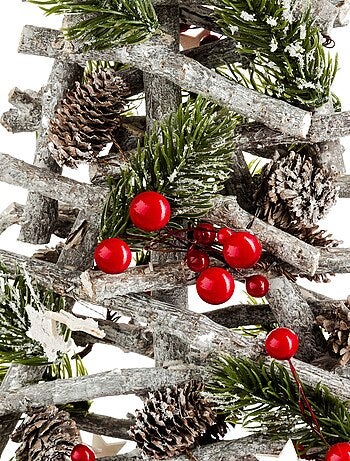 Sapin de Noël avec pieds en branches