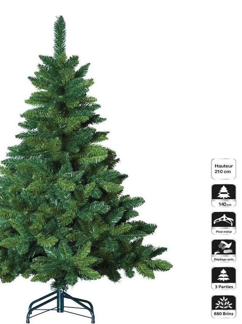 Sapin de Noël Blooming vert 210 cm Vert - Kiabi