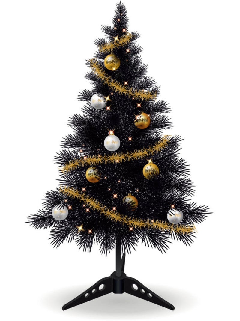 Sapin de noël de table 60 cm Harry Potter avec décorations et lumières Multicolore - Kiabi