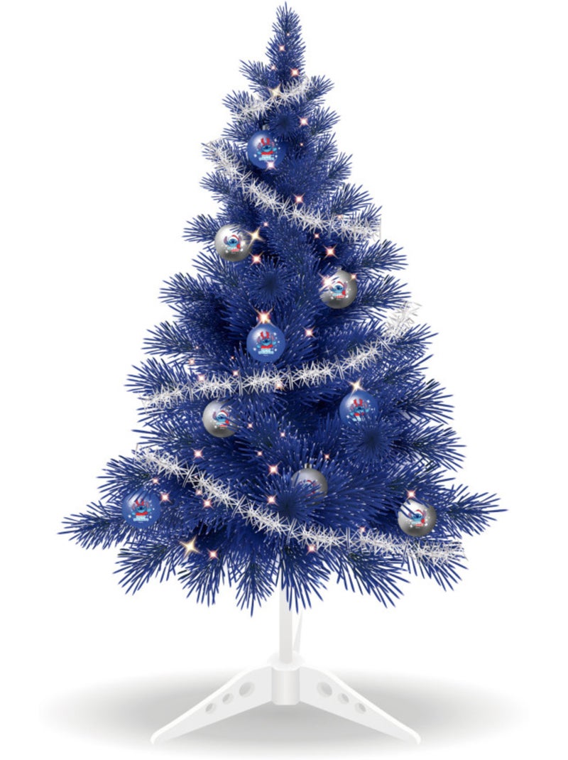 Sapin de noël de table 60 cm Lilo & Stitch avec décorations et lumières Multicolore - Kiabi