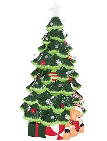 Sapin de noël lumineux led motif ours h. 48 cm