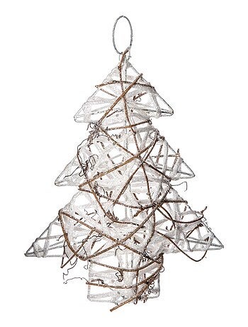 Sapin de Noël pailleté à suspendre
