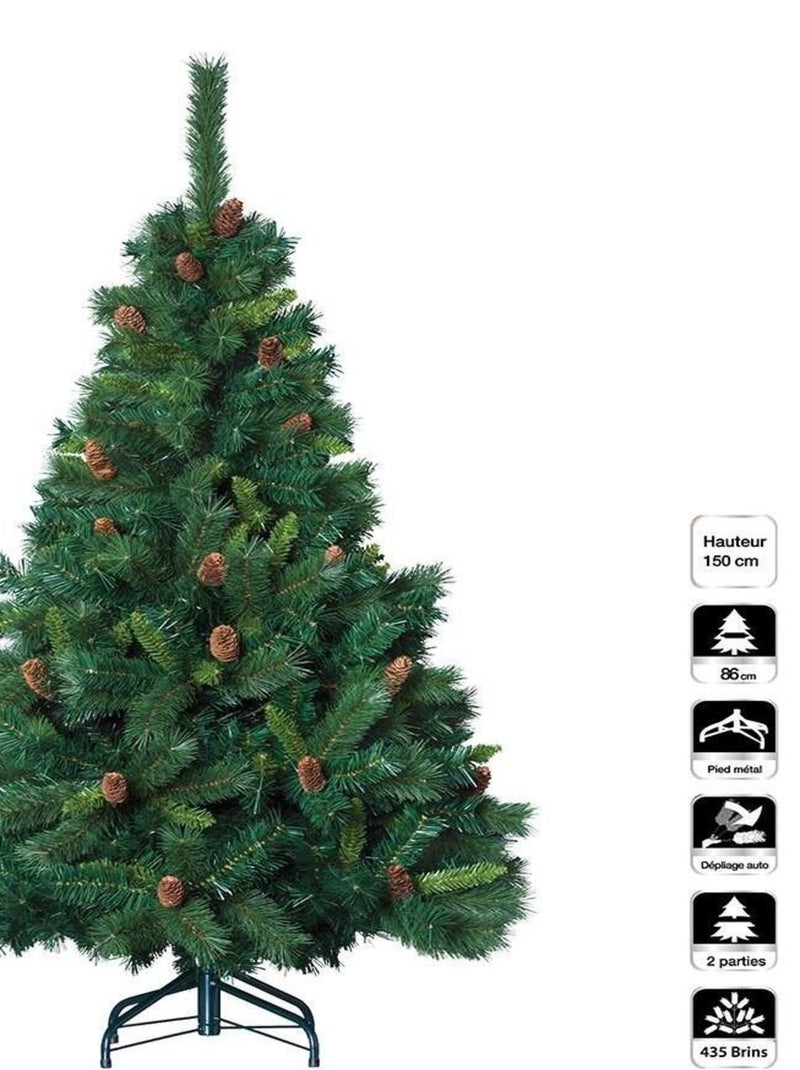 Sapin de Noël Royal Majestic 150 cm Vert - Kiabi