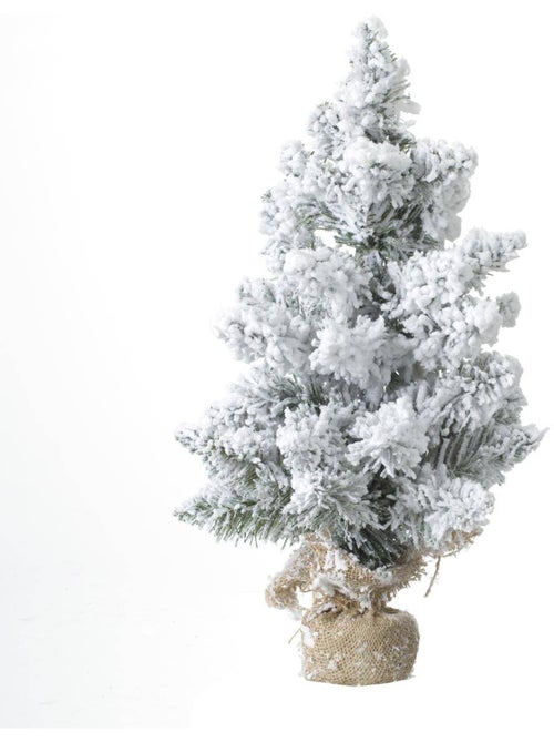Sapin floqué blooming 50 cm blooming floque - Kiabi