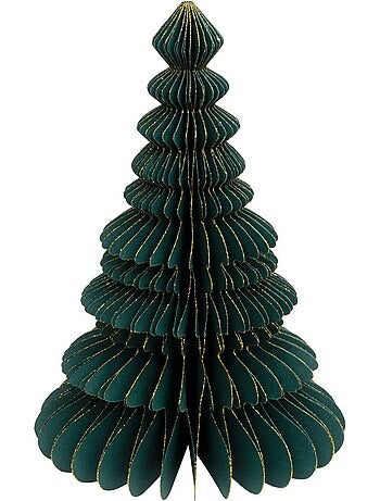 Sapin h30 cm papier vert kami