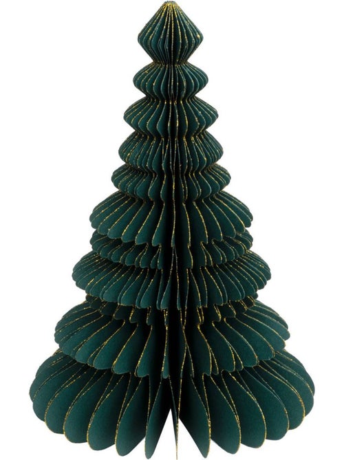 Sapin h30 cm papier vert kami - Kiabi