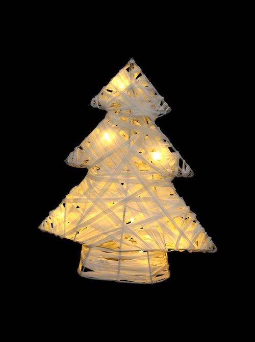 Sapins lumineux en rafia - Kiabi