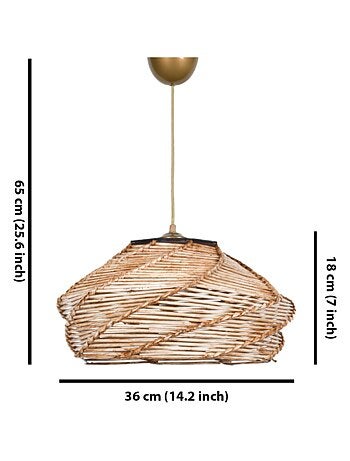SARAH - Suspension effet osier