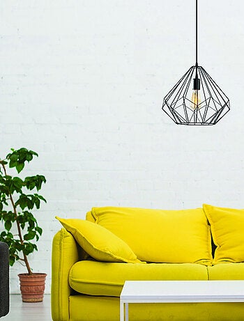 SASHA Suspension filaire en fer noir