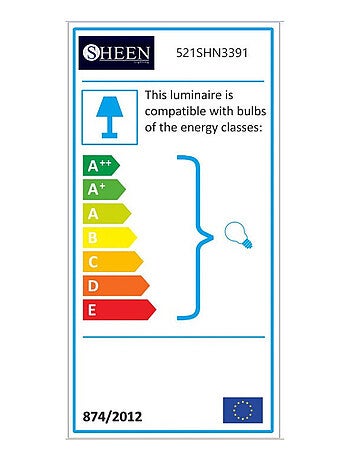 SASHA Suspension filaire en fer noir