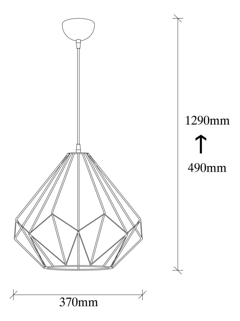 SASHA Suspension filaire en fer noir Noir Noir - Kiabi