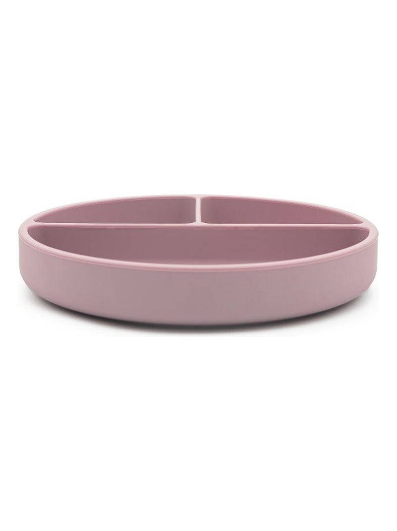 Sassi Junior | Assiette compartimentée en silicone avec ventouse Animaux Rose - Kiabi
