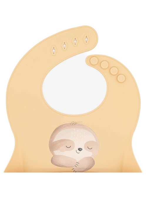 Sassi Junior | Bavoir récupérateur en silicone Animaux - Kiabi