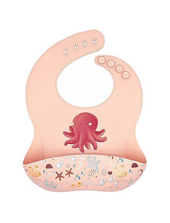 Sassi Junior | Bavoir récupérateur en silicone Animaux