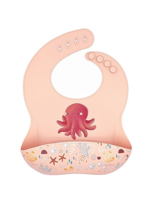 Sassi Junior | Bavoir récupérateur en silicone Animaux - Kiabi