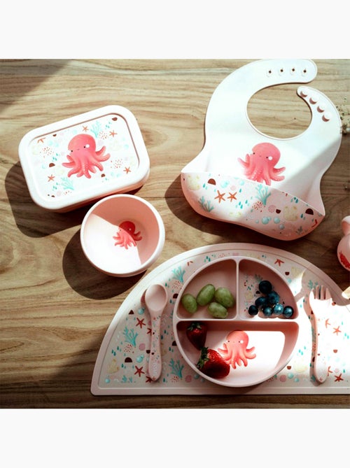 Sassi Junior | Bavoir récupérateur en silicone Animaux - Kiabi
