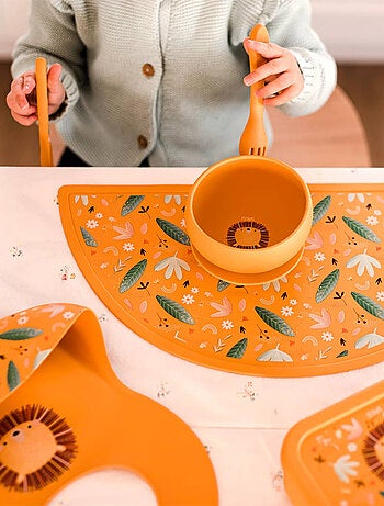 Sassi Junior | Bavoir récupérateur en silicone Animaux