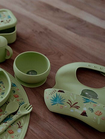 Sassi Junior | Bavoir récupérateur en silicone Animaux