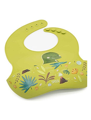 Sassi Junior | Bavoir récupérateur en silicone Animaux