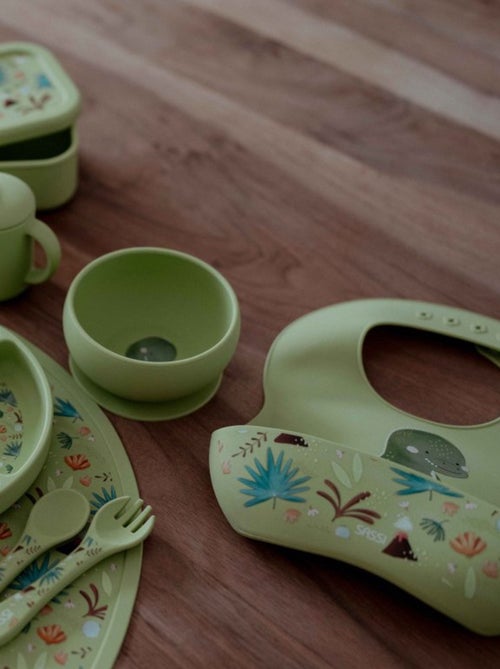 Sassi Junior | Bavoir récupérateur en silicone Animaux - Kiabi