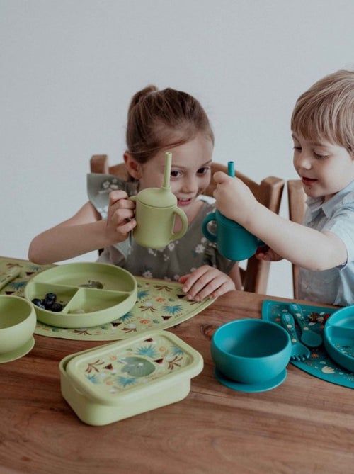 Sassi Junior | Bavoir récupérateur en silicone Animaux - Kiabi