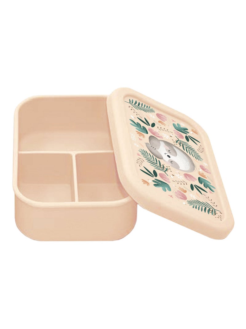 Sassi Junior | Boite à gouter lunch box en silicone Animaux Beige - Kiabi