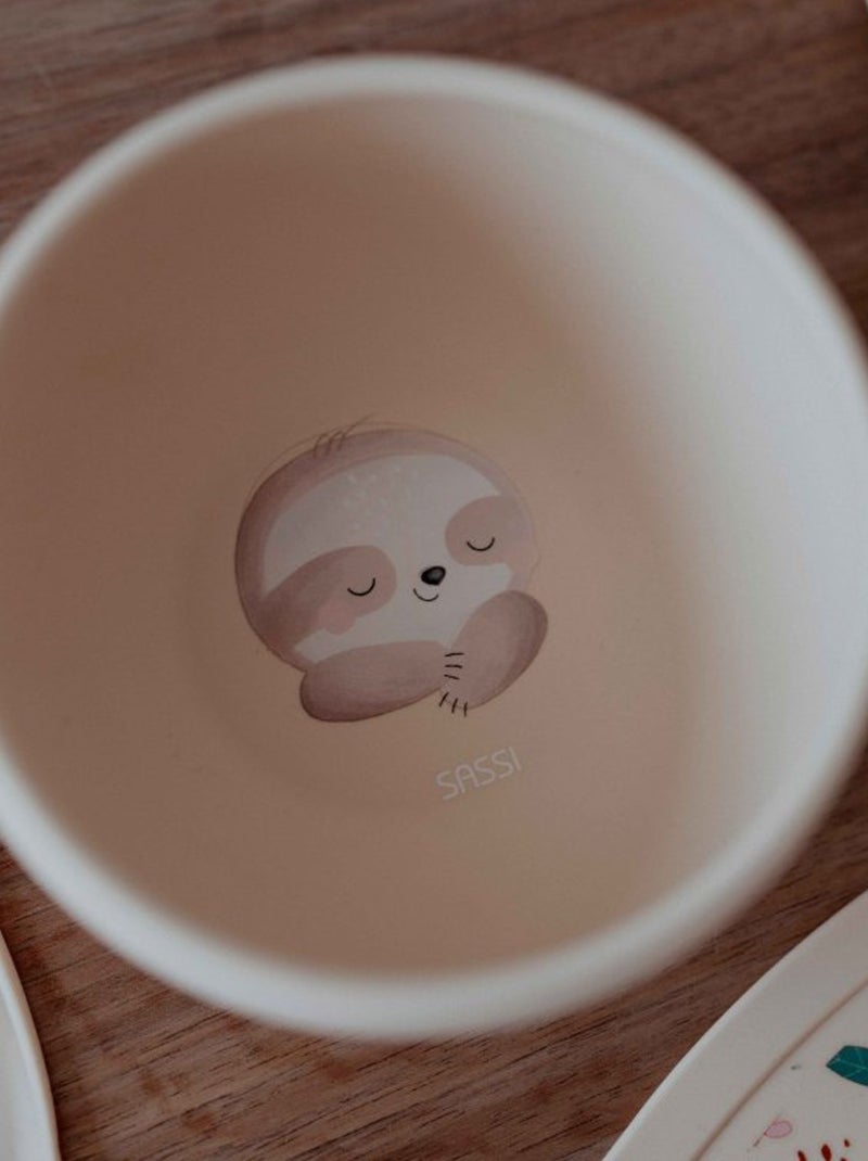Sassi Junior | Bol en silicone avec ventouse Animaux Beige - Kiabi