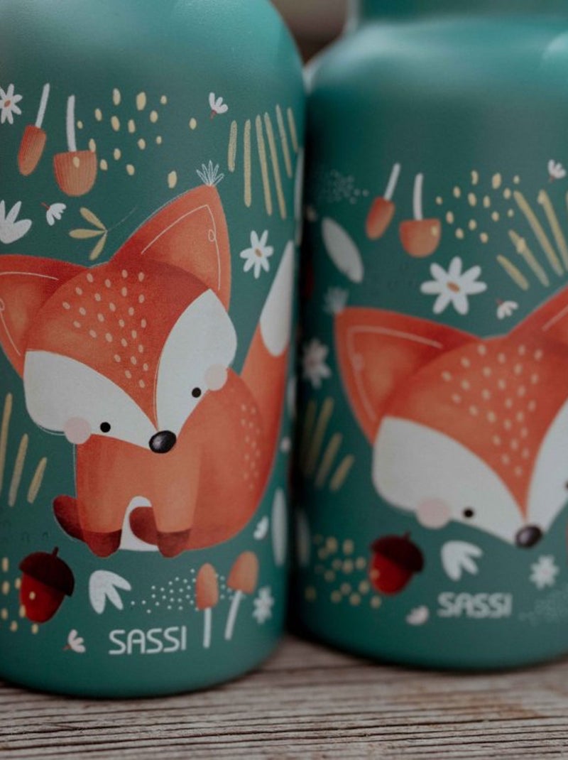Sassi junior | gourde pour enfant en inox isotherme Vert forêt - Kiabi