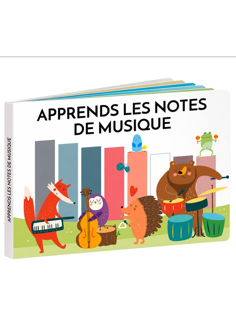 Sassi junior | jouet xylophone en bois enfant avec livre d'apprentissage Beige - Kiabi