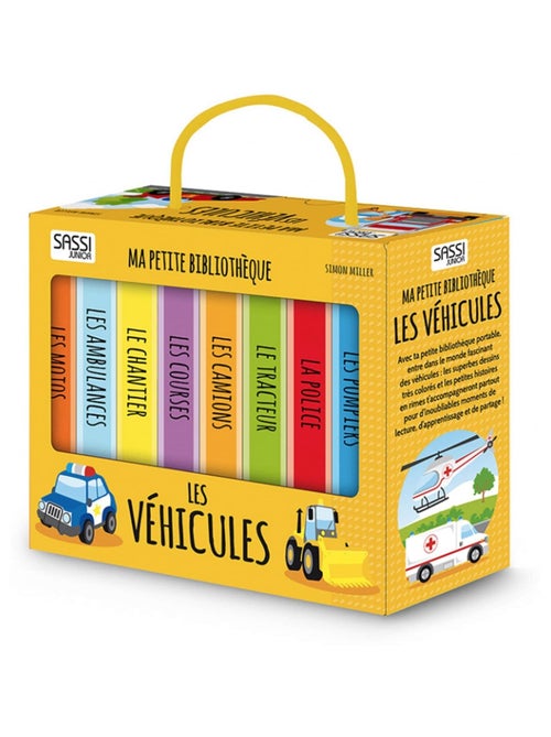Sassi Junior | Lot de 8 livres - Ma petite bibliothèque Les véhicules - Kiabi