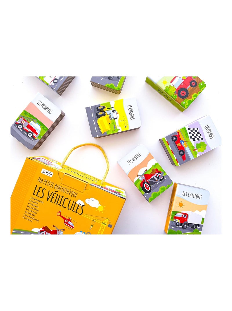Sassi Junior | Lot de 8 livres - Ma petite bibliothèque Les véhicules N/A - Kiabi