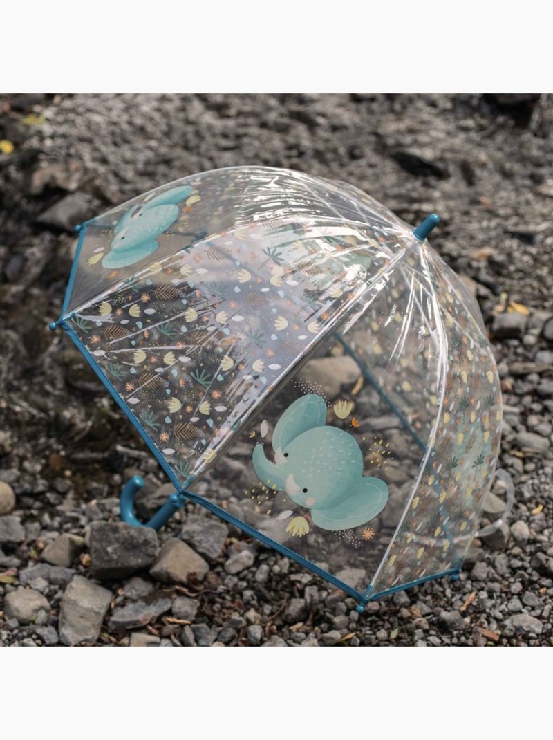 Sassi Junior | Parapluie transparent pour enfant Animaux Bleu marine - Kiabi