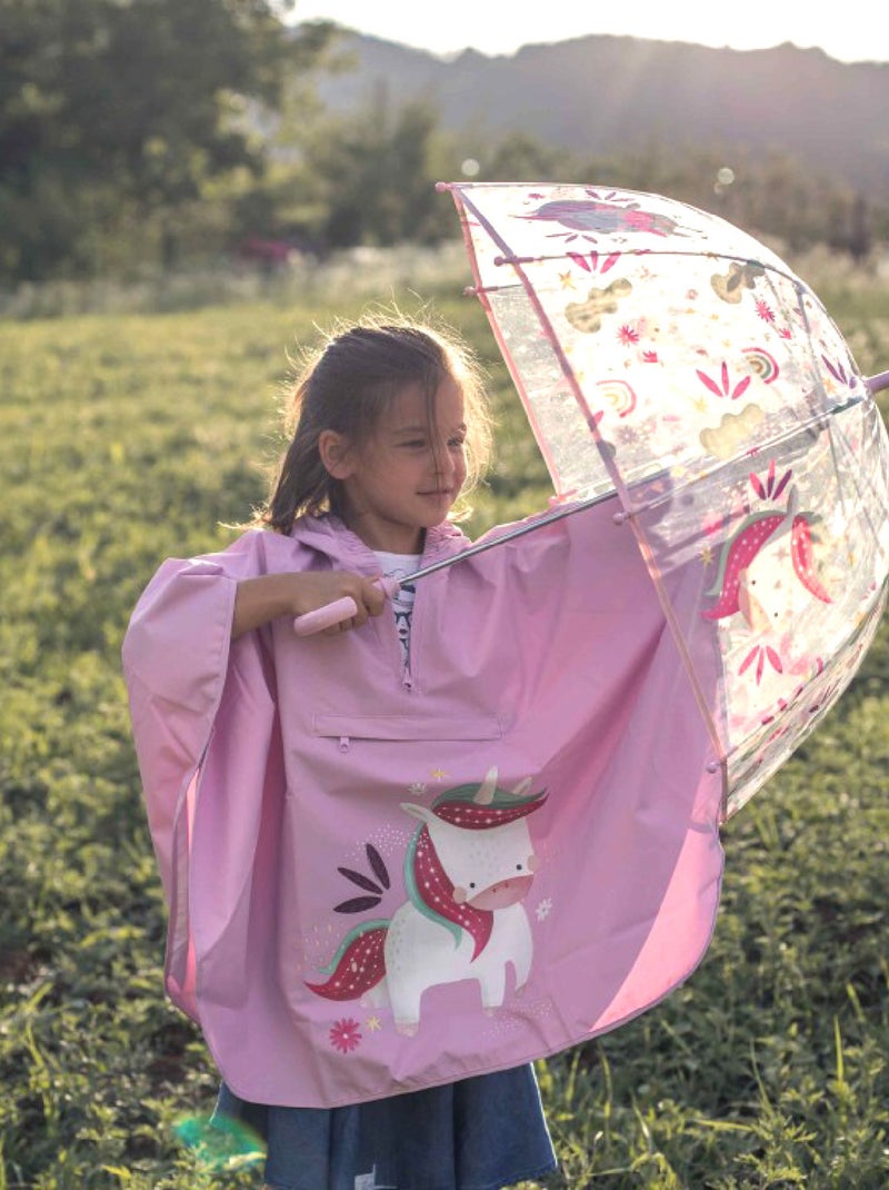 Sassi Junior | Parapluie transparent pour enfant Animaux Rose - Kiabi