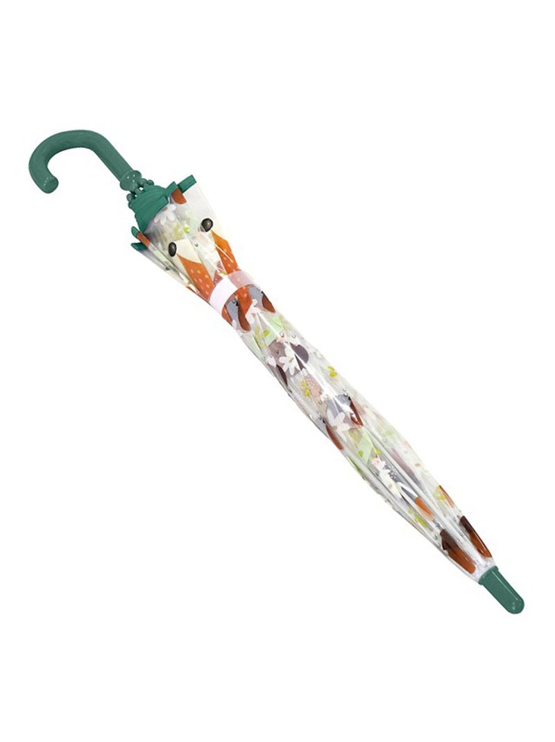 Sassi Junior | Parapluie transparent pour enfant Animaux Vert forêt - Kiabi