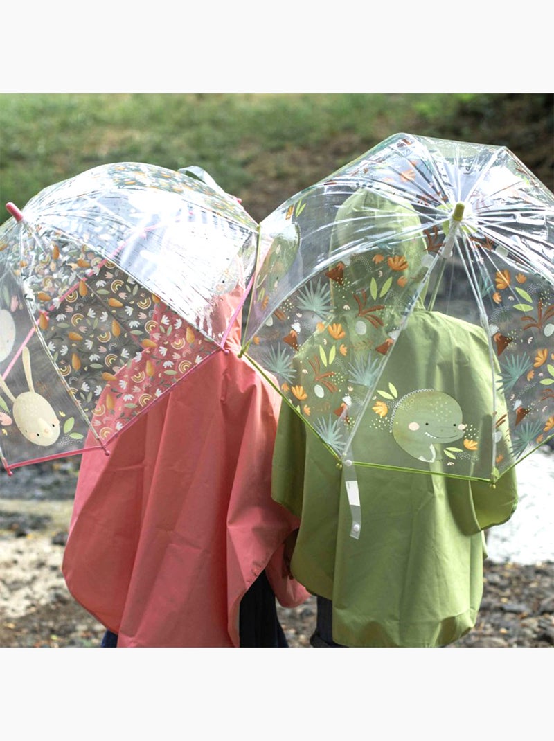 Sassi Junior | Parapluie transparent pour enfant Animaux Vert - Kiabi