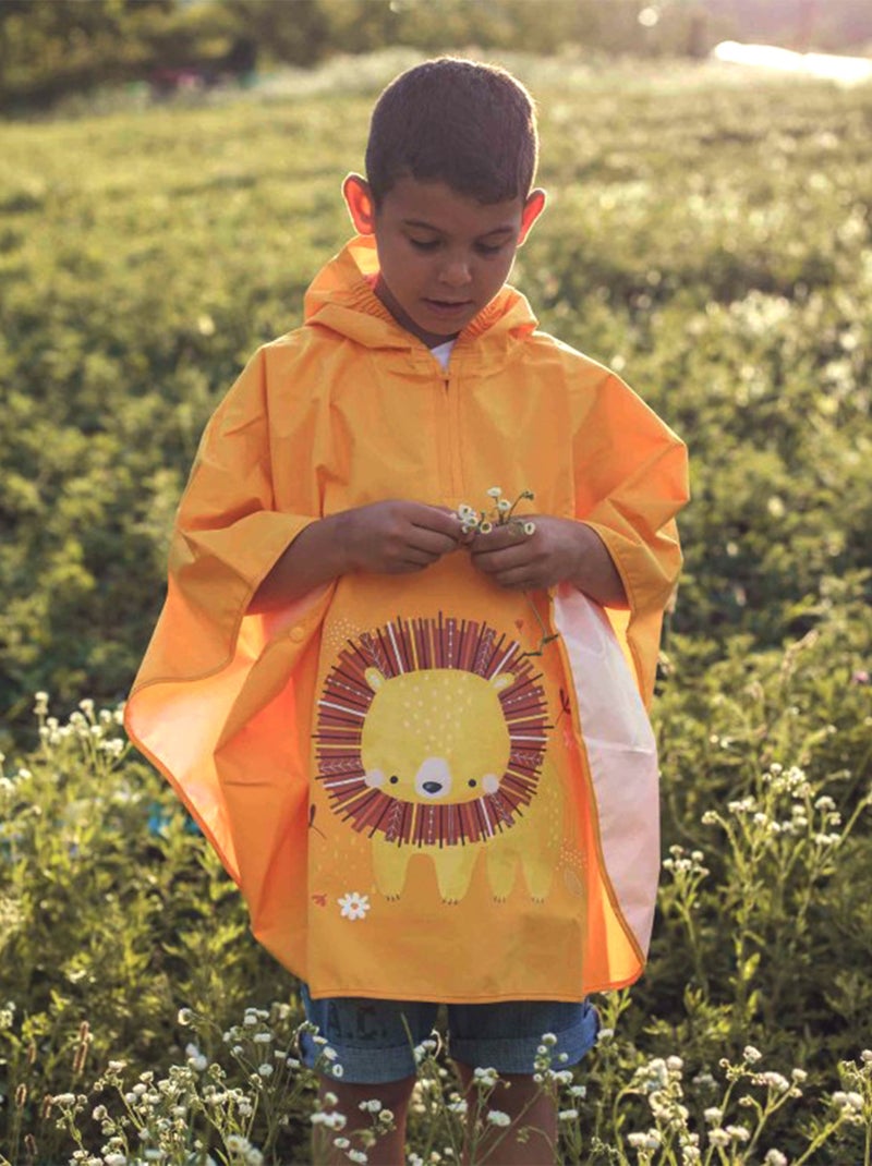 Sassi Junior | Poncho cape de pluie imperméable pour enfant Orange - Kiabi