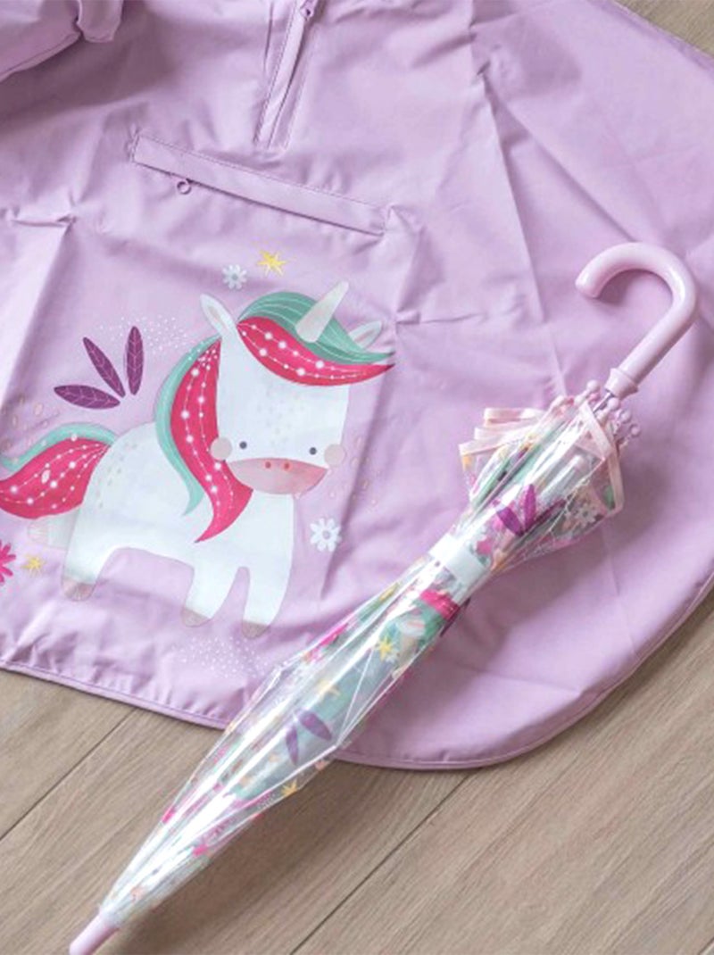 Sassi Junior | Poncho cape de pluie imperméable pour enfant Rose - Kiabi