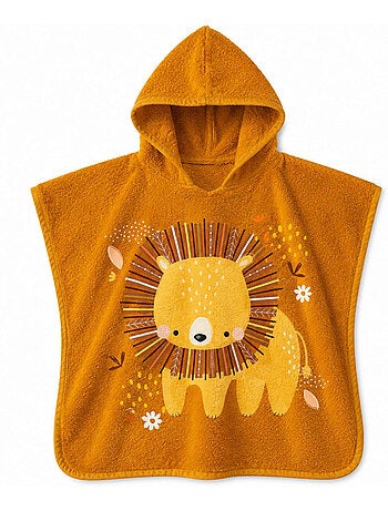 Sassi junior | poncho de bain enfant à capuche en coton animaux