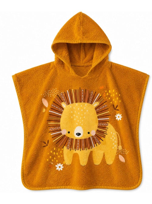 Sassi junior | poncho de bain enfant à capuche en coton animaux - Kiabi