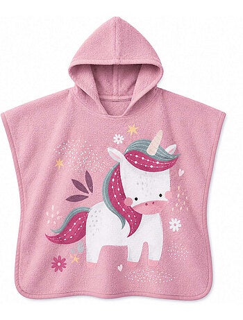Sassi junior | poncho de bain enfant à capuche en coton animaux