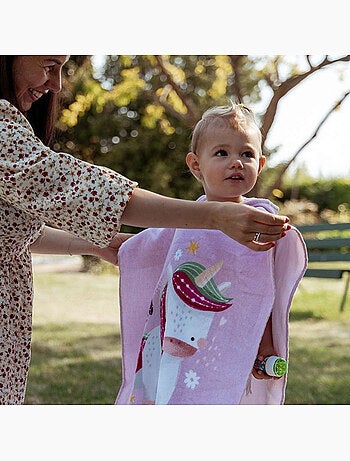Sassi junior | poncho de bain enfant à capuche en coton animaux