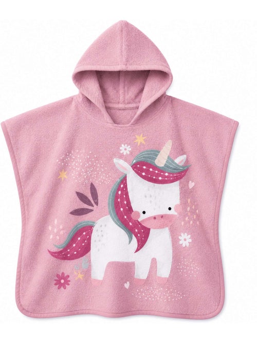Sassi junior | poncho de bain enfant à capuche en coton animaux - Kiabi
