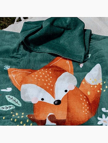 Sassi junior | poncho de bain enfant à capuche en coton animaux