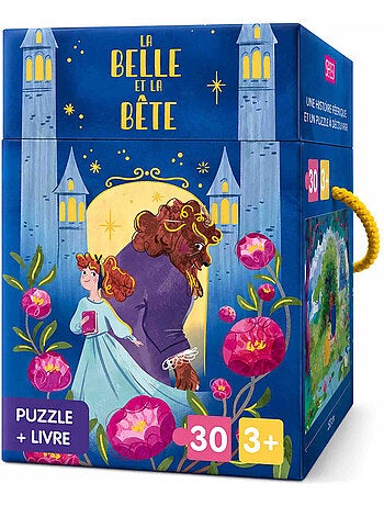 Sassi junior | puzzle et livre disney la belle et la bête