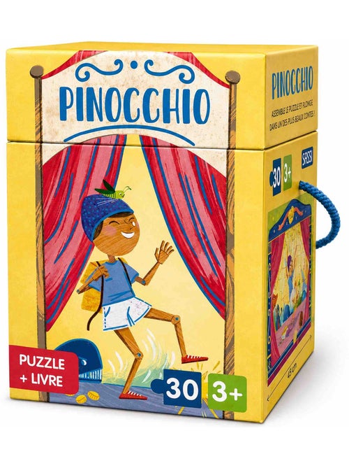 Sassi Junior | Puzzle et livre Disney Pinocchio - Kiabi