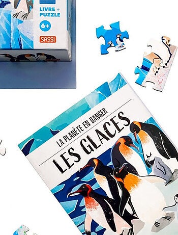 Sassi Junior | Puzzle & Livre - La Planète en Danger Les glaces