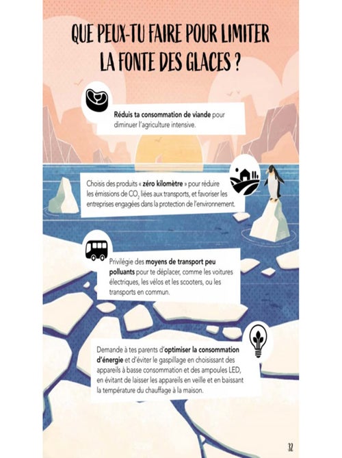 Sassi Junior | Puzzle & Livre - La Planète en Danger Les glaces - Kiabi